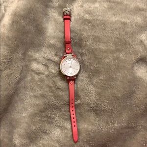 Silver and Leather Fossil Watch